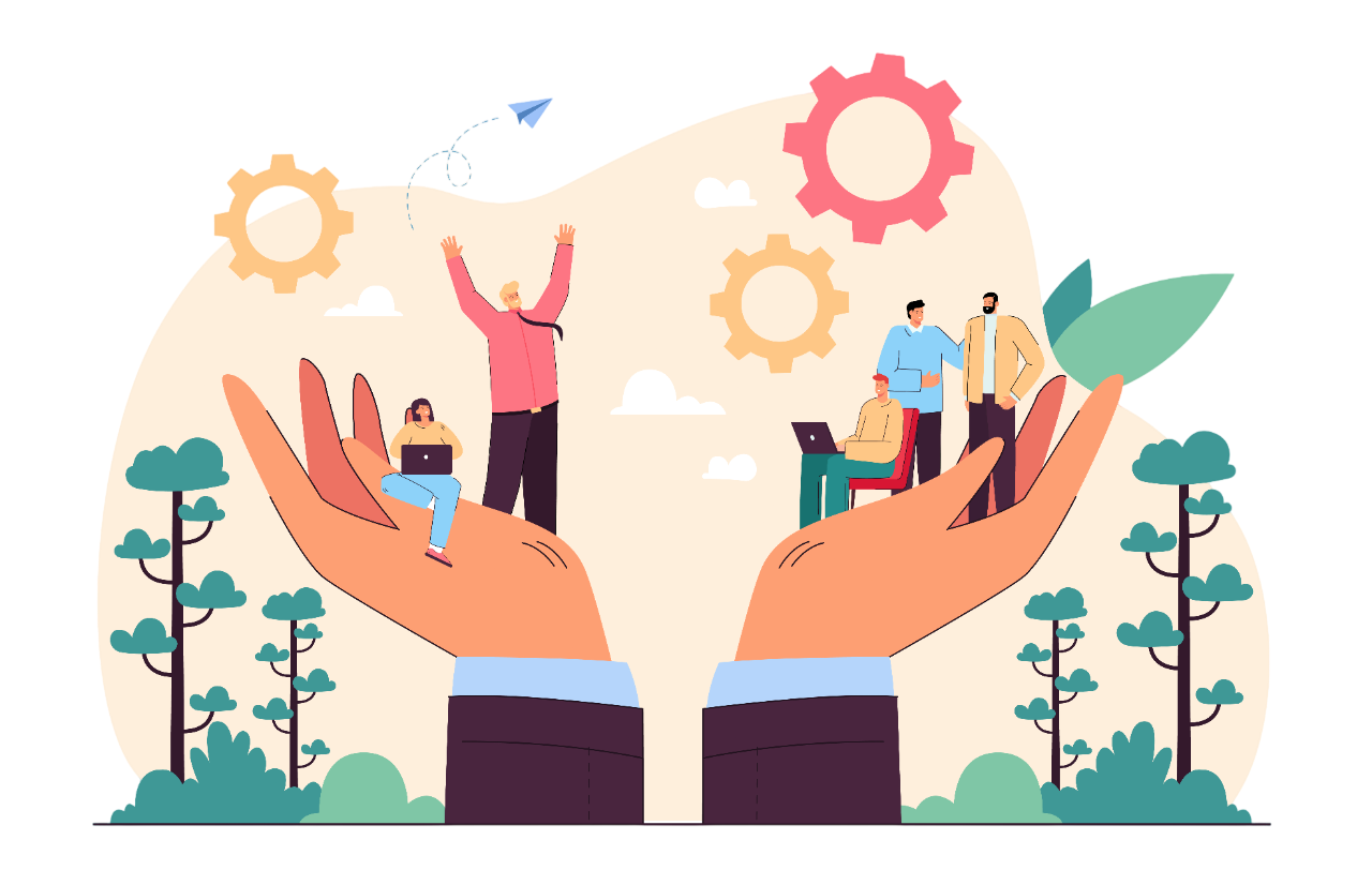 18733739_Hands holding team of tiny business persons-Photoroom